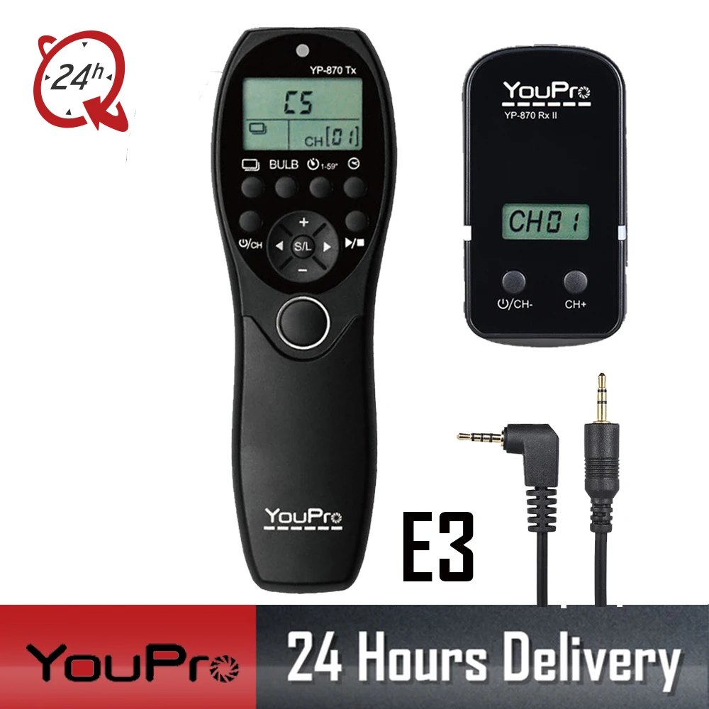 YouPro YP 870 II E3 Беспроводной технология дистанционный спуск затвора по таймеру пульт