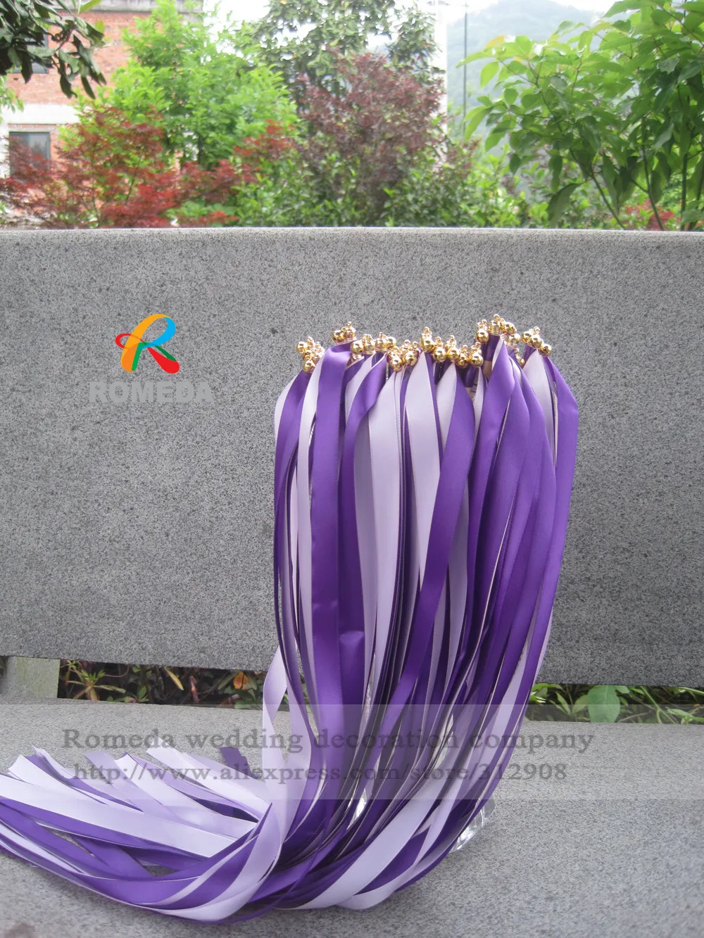 Бесплатная доставка-(50 шт./лот) Стильная фиолетовая и светло-фиолетовая с золотым