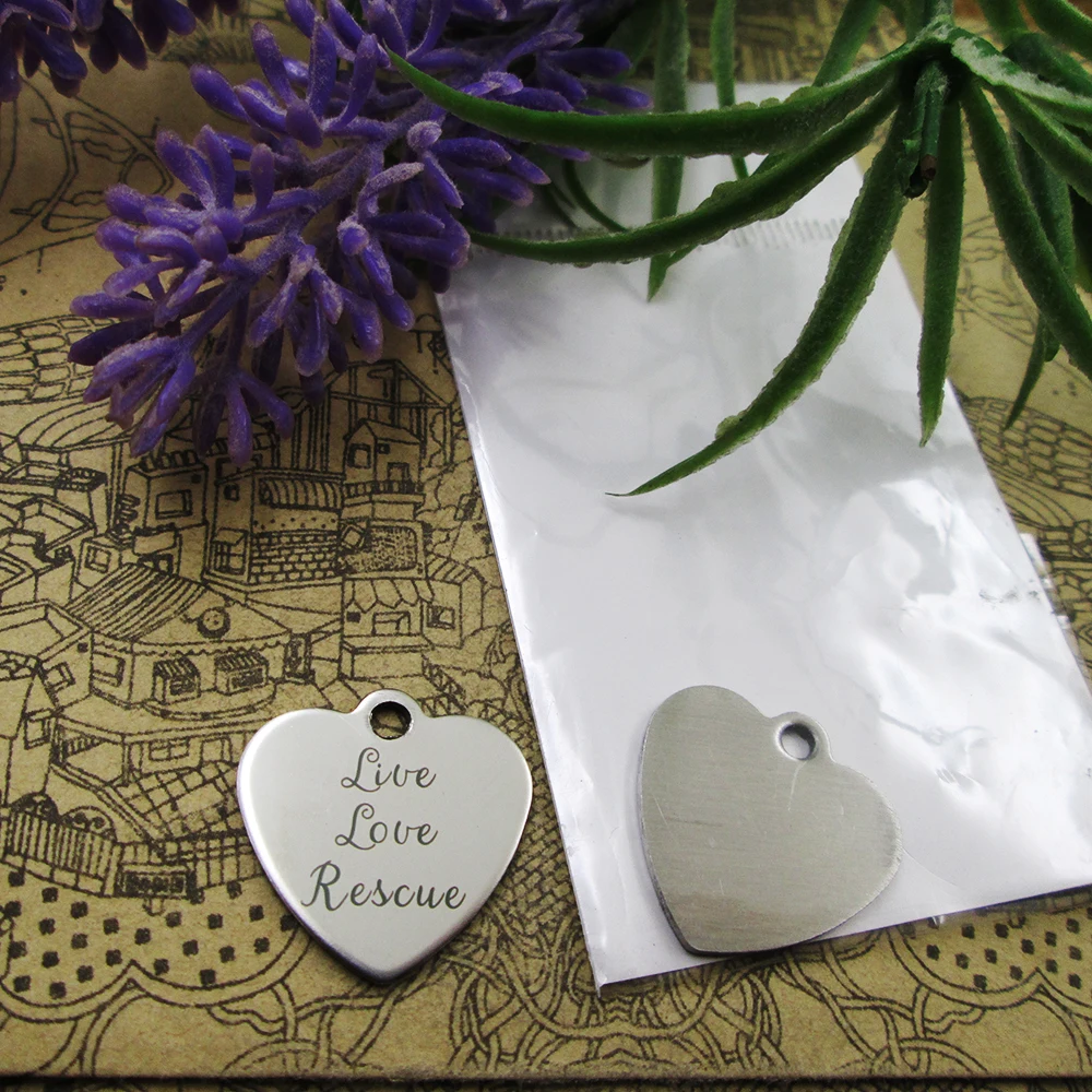 20 шт -- &quotЖивая Любовь спасения&quot из нержавеющей стали подвески 5 видов стилей