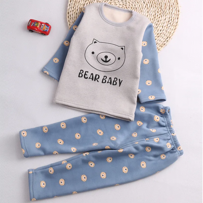Baby girls clothes sets new children boys fashion cotton cartoon velvet outfits infant kids soft warm clothing suit | Детская одежда и