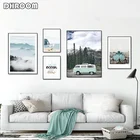 Скандинавский стиль пейзаж для Путешествий Холст настенный плакат скандинавский принт Живопись Природа украшения картины Современный домашний декор