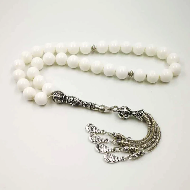 2019 новый чистый белый корпус Tasbih подарок на 8 марта браслеты для женщин четкие