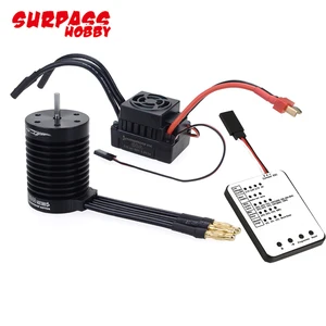 Водонепроницаемый Бессенсорный Бесколлекторный двигатель F540 V2 3300KV4370KV и 60A бесколлекторный ESC + программная карта для 110 RC грузовик багги-монстр