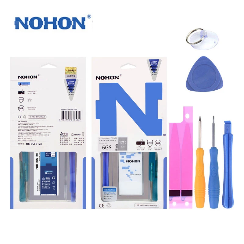Оригинальная Аккумуляторная Батарея NOHON для Apple iPhone 6S 6GS сменная литий-ионная