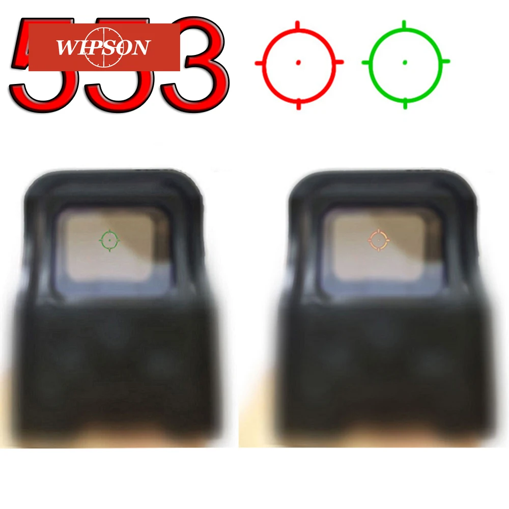 

Голографический прицел WIPSON 553, прицельное устройство для страйкбольных пневматических пистолетов с Рельсом 20 мм