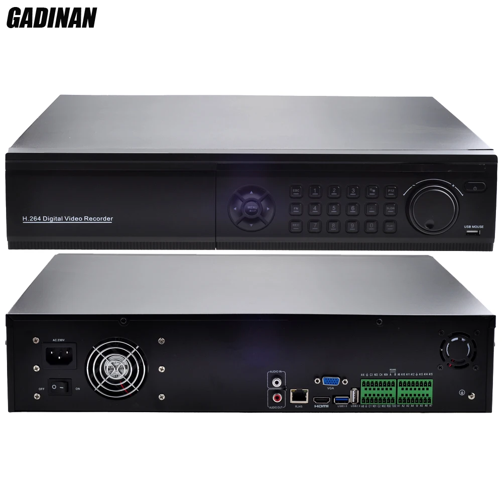 Gadinan 32CH 1080 P/16ch 4mp/8ch 5mp H.265 NVR сети ip Системы Поддержка 8 hdd Порты P2P onvif облако