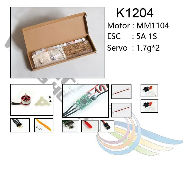 Мини Cessna L-19 плоская модель RC 3CH Электропитание RC самолет 320 мм размах крыльев пробкового дерева модель самолета строительные наборы K12 - Цвет: K1204