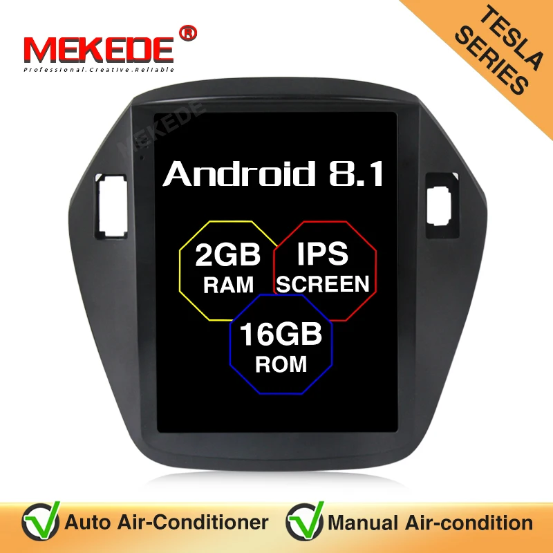 MEKEDE Tesla стиль 10 1 ''ips экран Android 8 Автомобильная dvd навигационная система аудио