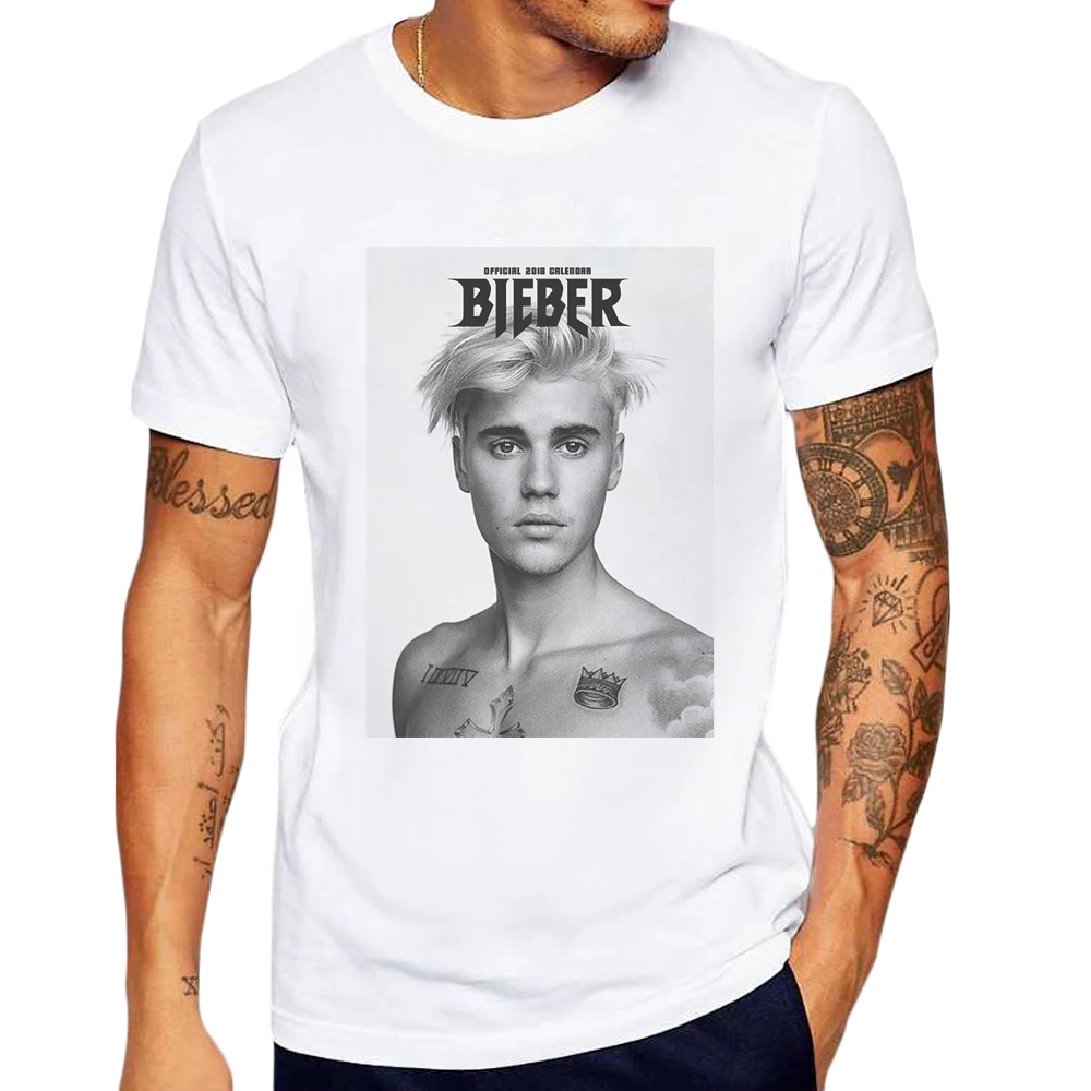 

Hot Sale T Shirt Man Summer Cotton O Neck Short Sleeve Mens Tshirt Casual Justin Bieber Printing Fashion Men Tees Male Clothing