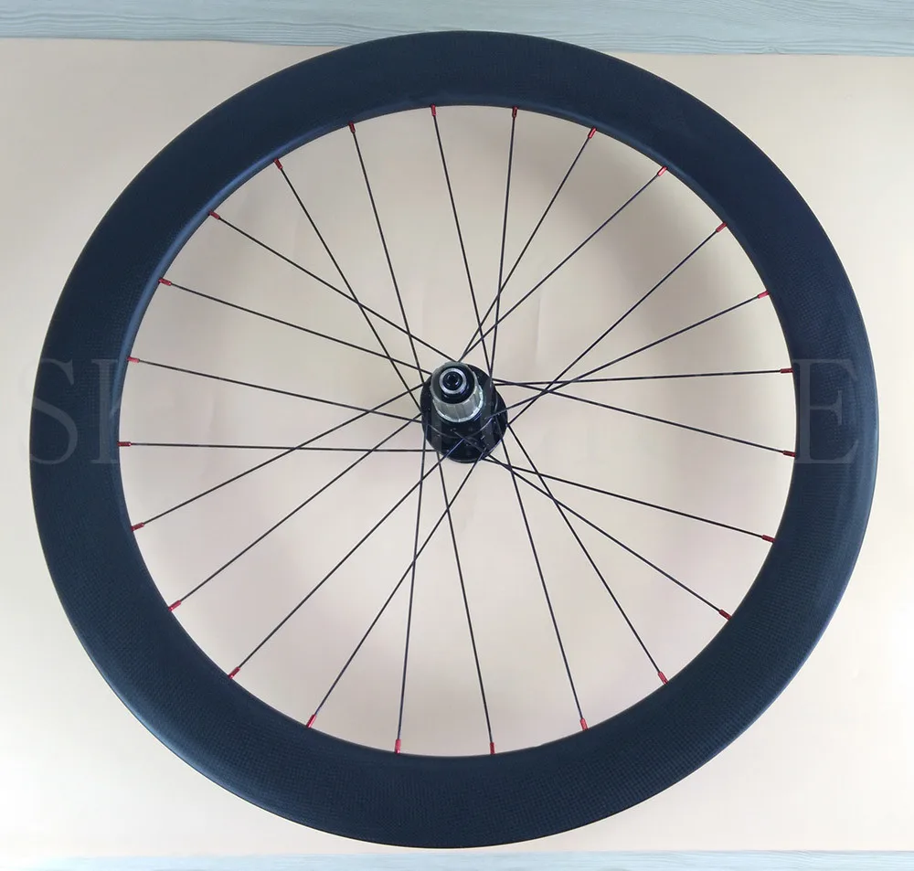 SKY 60mm Clincher road disc Rear bike wheel 24 holes 26mm width light aero spoke 6 bolt hub CX CycloCross carbon | Спорт и