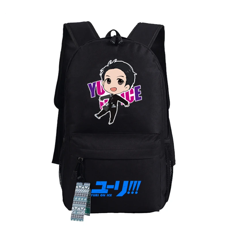 YURI on ICE Katsuki Yuri, женский рюкзак, Холщовый, школьные сумки для подростков, Harajuku, дорожный рюкзак, аниме, рюкзак для ноутбука, рюкзак для книг