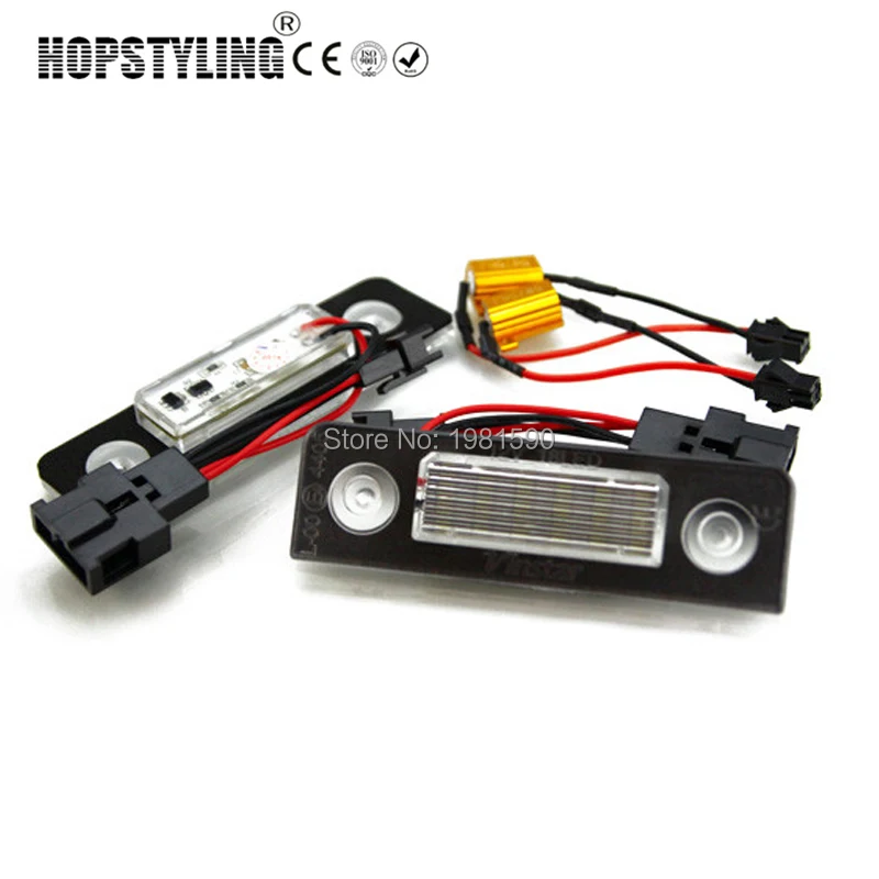 2x ошибка заднего 18 SMD светодиодное Освещение номерного знака для Skoda Roomster 5J Octavia 1Z Замена автоаксессуаров запчасти