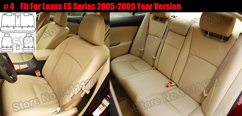 Чехол для автомобильного сиденья из воловьей кожи для lexus es300 es350 es250 чехлы для сидений и поддержка передних и задних стилей