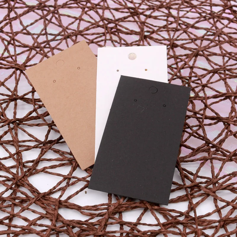 

High Quality 5x9cm Paper Jewelry Cards Paper Earrings Card Necklace Display Packaging Card Tags Can Customize Logo Cheap