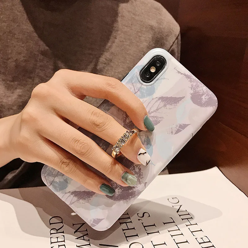 Чехол для телефона с тропическими листьями iPhone 6 6S 7 8 Plus 11 Pro Max X XR XS MAX оболочка