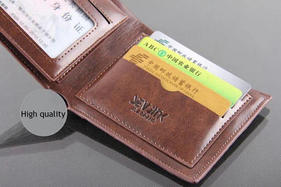 Модный новый качественный кожаный роскошный стильный мужской кошелек кофе