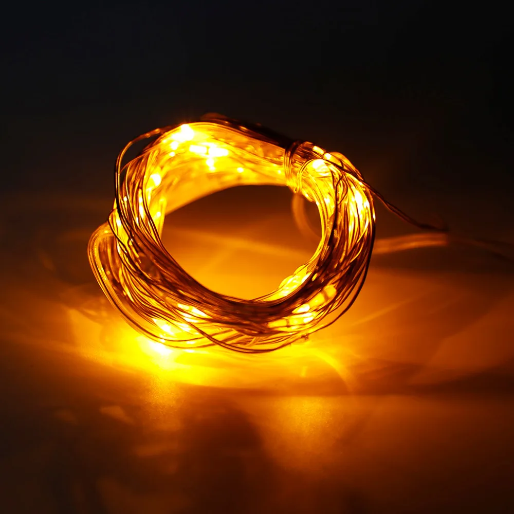 Новый 3 м 30 LED Серебряный провод Гирлянда Свет Фея лампа фестивали декоративный