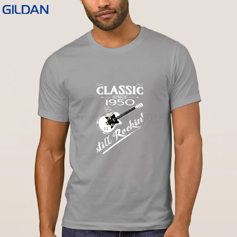 Новый Стиль Классический с 1950 года все еще Rockin Футболка короткий рукав Camiseta