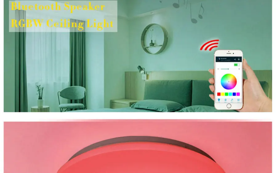 Lustres De Sala управление Rgb затемнения 36 Вт светодиодный потолочный светильник с Bluetooth и музыкой 90-260 в современная лампа для-20 квадратных метров