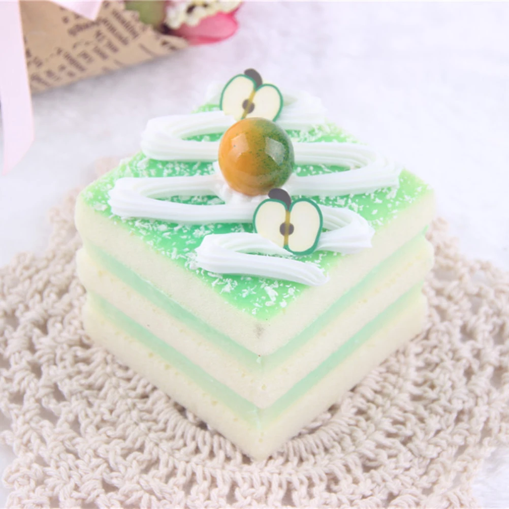 1 шт. искусственный высокий торт имитация поддельная еда крем маленький