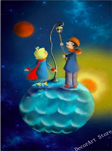 Le Petit Prince Little Canvas Painting Vintage Wall Kraft Posters Stickers Home Decoration Picture Living Room | Дом и сад