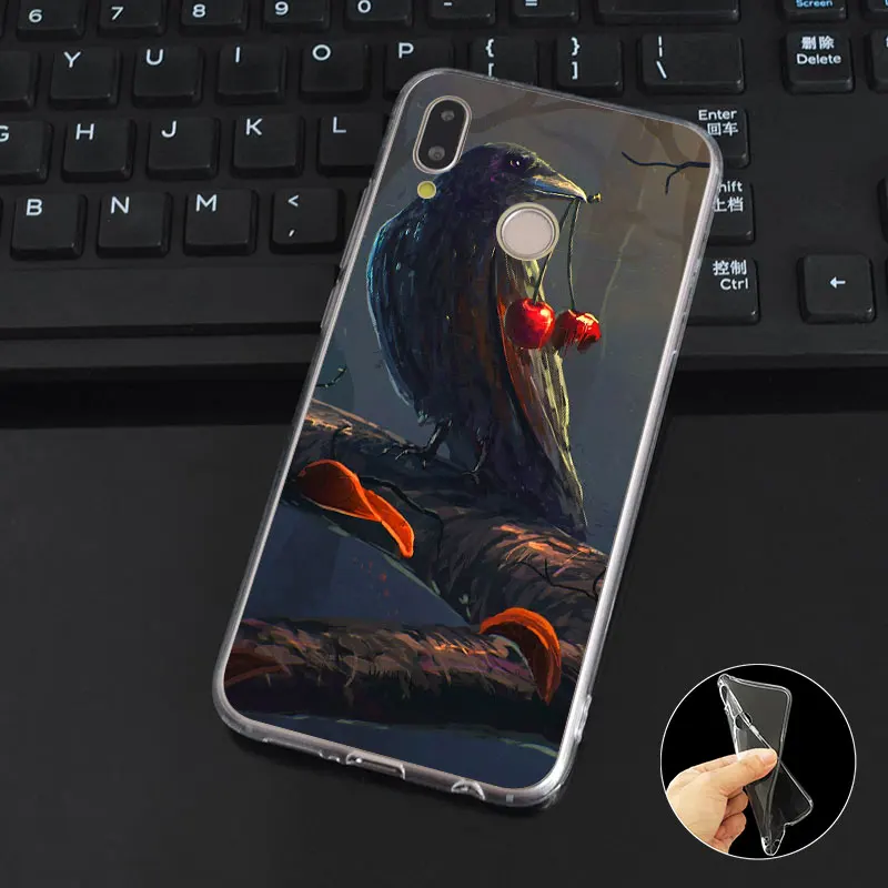 DREAMFOX M435 Crow Soft TPU Silicone Case Cover For Huawei Honor 6A 6C 7X 9 10 P20 P30 Lite Pro P Smart 2019 |