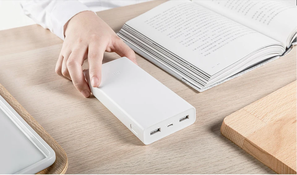Xiao mi power Bank 2C 20000 мАч mi power bank Внешняя батарея двойной USB QC 3,0 Быстрая зарядка для мобильного телефона ноутбука