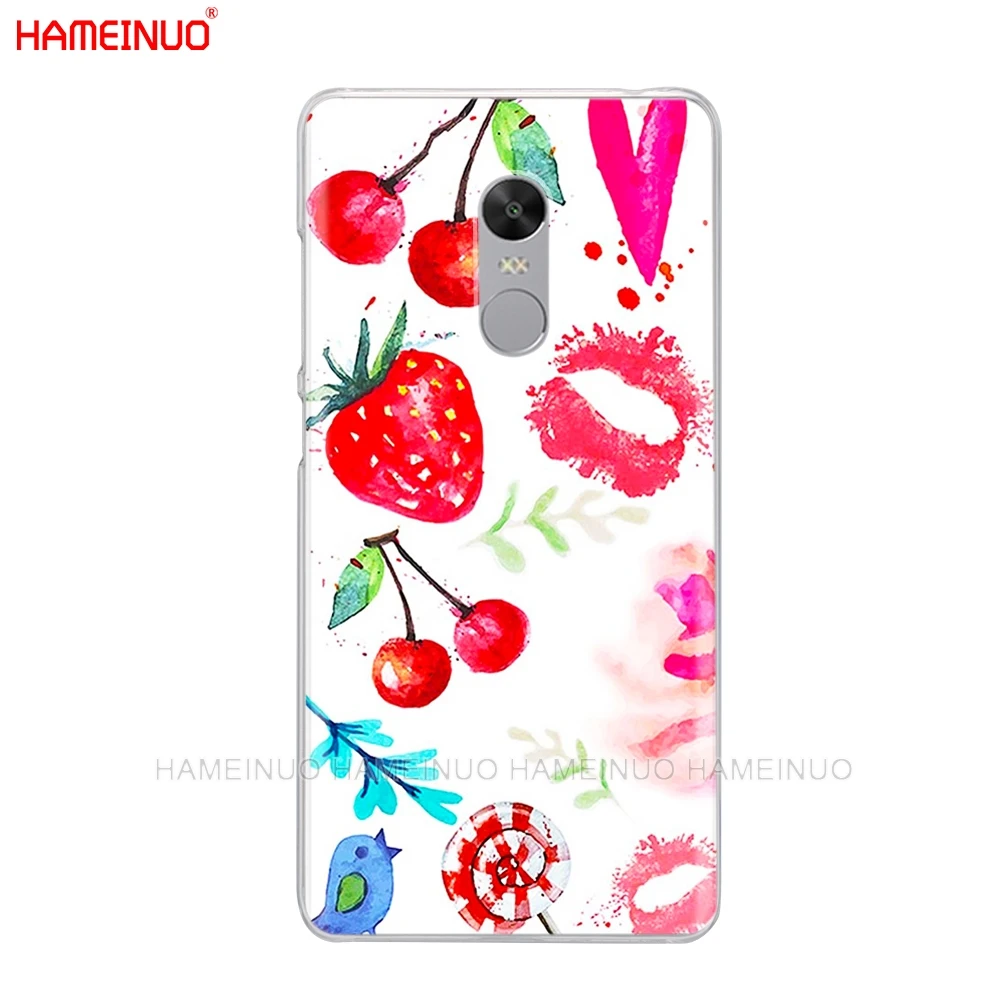 90591 HAMEINUO Фрукты Вишня Клубника Дизайн чехол для телефона для Xiaomi redmi 5 4 1 1s 2 3 3s pro PLUS redmi note 4 4X 4A 5A - Цвет: 90591