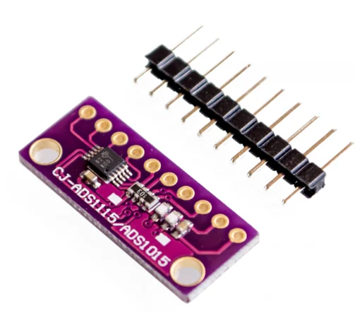 Фиолетовый I2C ADS1115 16 бит АЦП 4 канала модуль усилителя с программируемый усилитель 2,0 V до 5,5 V RPi - Цвет: Фиолетовый