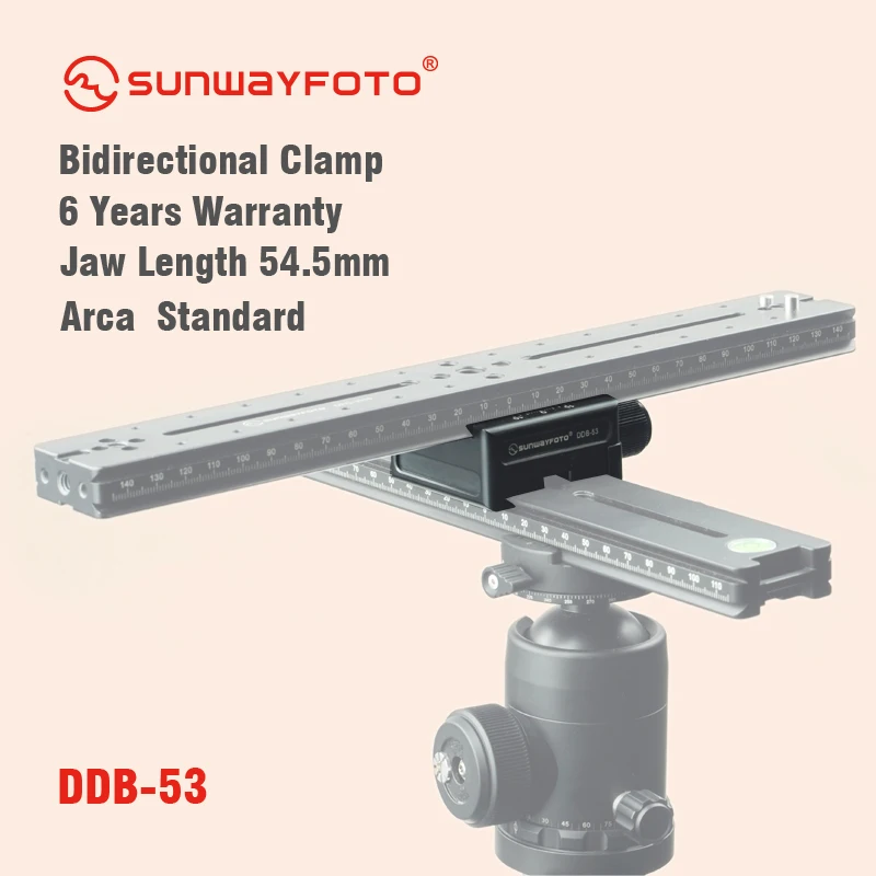 SUNWAYFOTO DDB 53 штатива Quick Release Зажим для DSLR idirectional 90 градусов смещение двойной