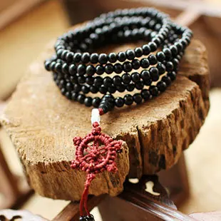 Модный браслет Будды из сандалового дерева мужской и женский религиозный Шарм 6
