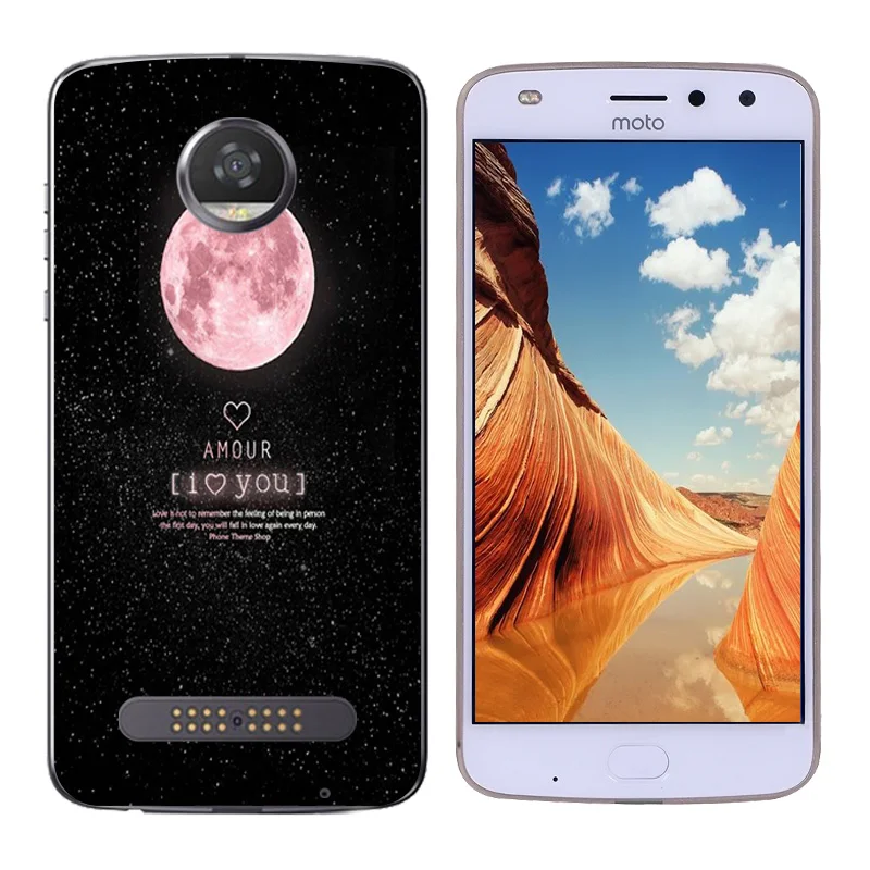 for Motorola Moto Z2 Play Character Printing TPU Silicone Phone Cases XT1710 Cover Z (2nd Gen) |