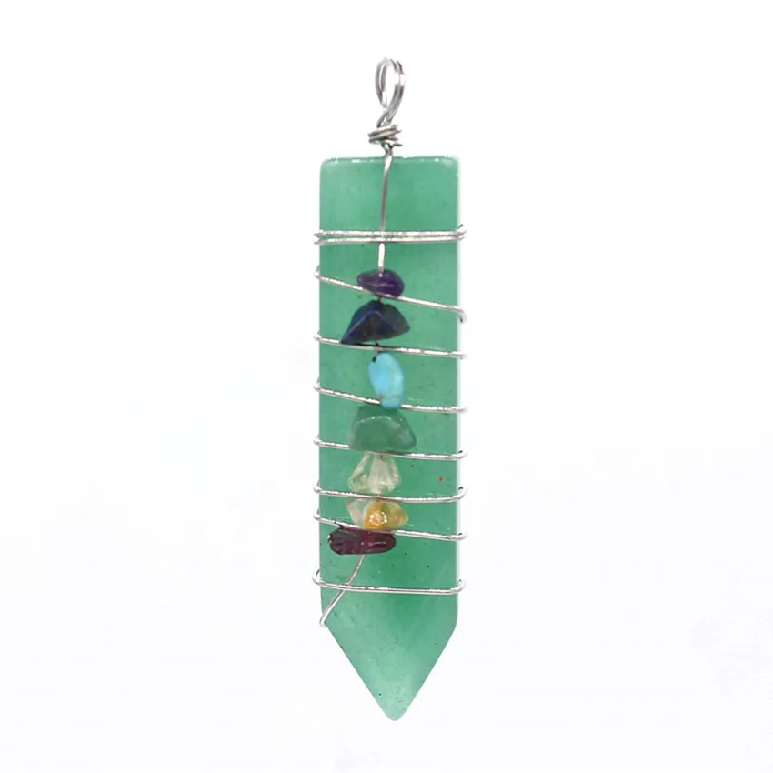 100 уникальная Посеребренная проволочная обертка с цветным камнем в форме меча