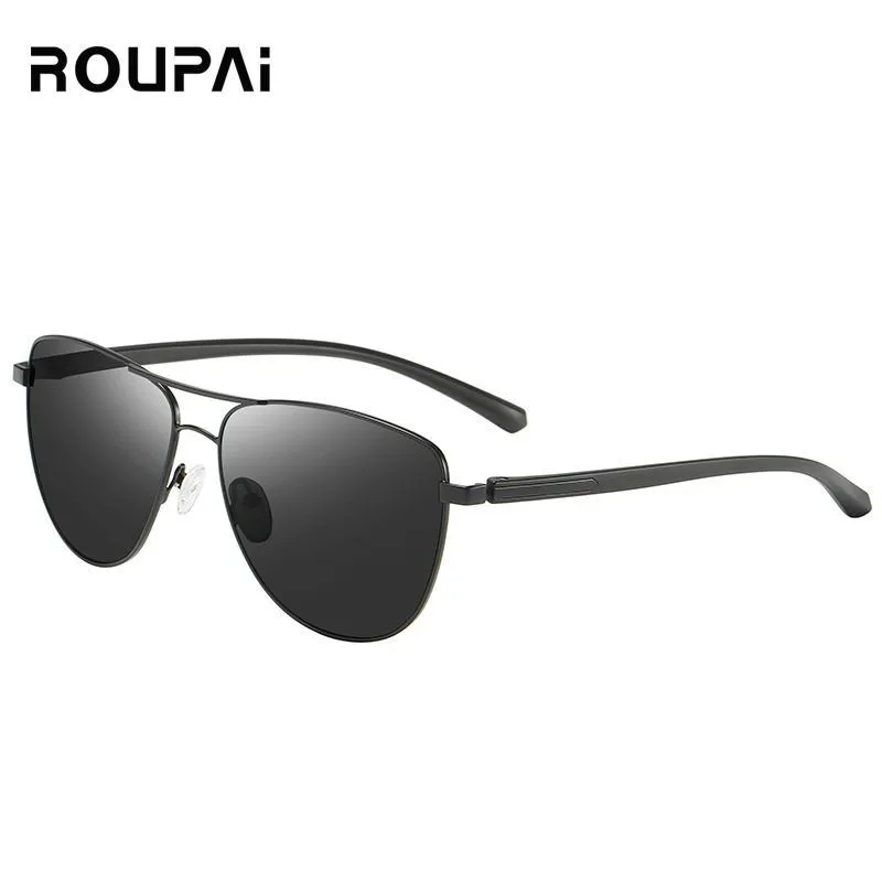 Женские солнцезащитные очки ROUPAI винтажные поляризационные брендовые