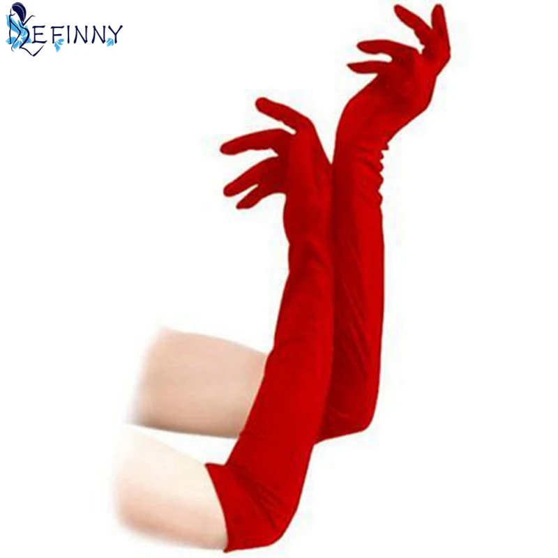 Женские перчатки для вечернего костюма EFINNY сексуальные длинные дизайнерские