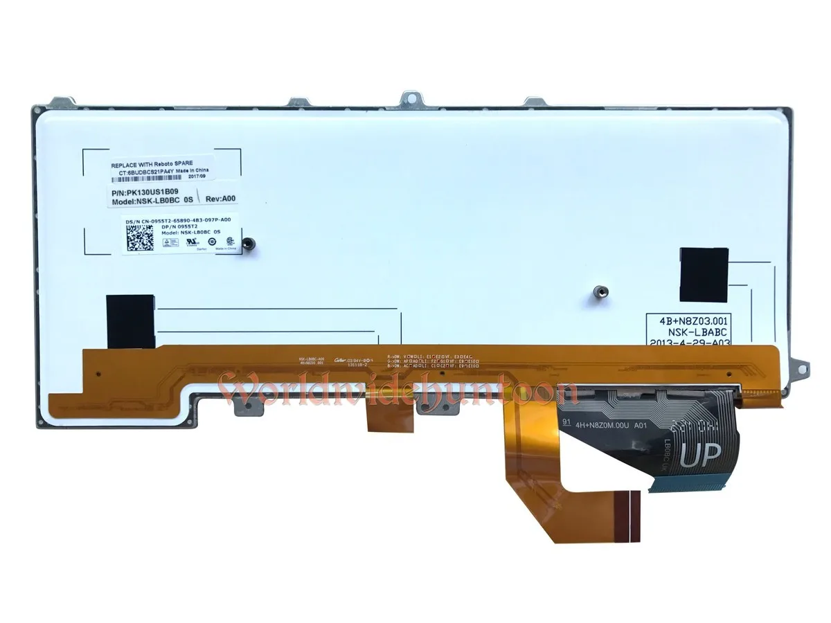 Высокое качество Испанский Клавиатура для ноутбука Dell Alienware M14X R3 клавиатура CN-0955T2 NSK-LB0BC SP Макет с подсветкой