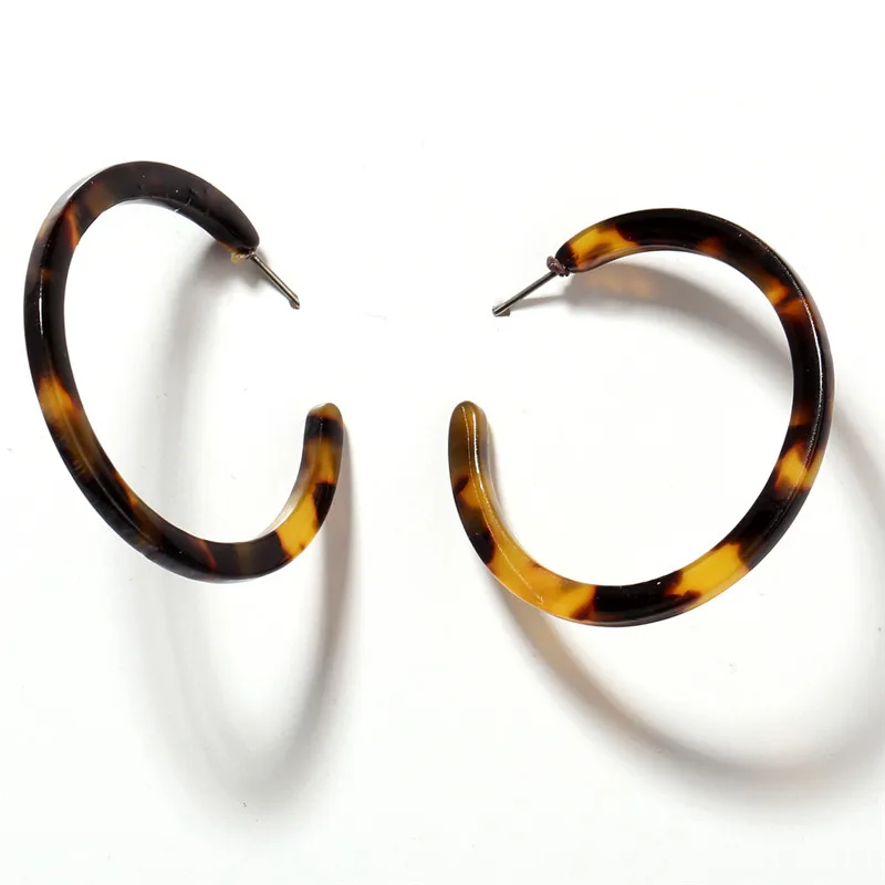 Новинка, 17 км, Boho, акриловая смола, длинные висячие серьги для женщин, Bijoux, треугольные круглые висячие серьги, богемные Модные женские ювелирные изделия