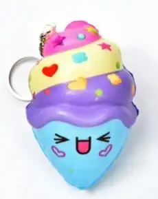 Каваи пончик мягкий брелок мороженое медленно поднимающийся крем squishies снятие Стресса Игрушка антистресс игрушка для детей антистресс для взрослых - Цвет: B7