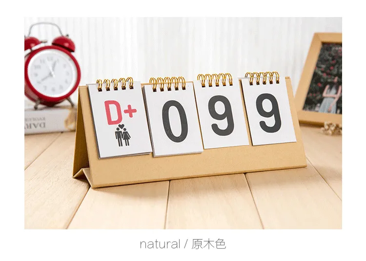 2018 Настольный календарь на заказ Корейская версия обратного отсчета Творческий