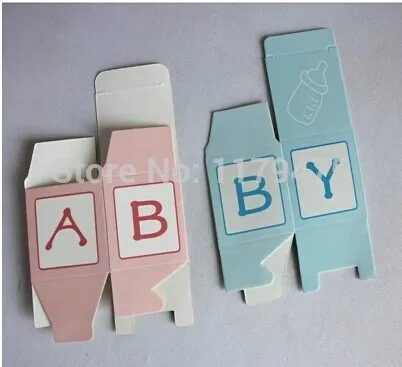 100 розовых/синих детских бутылочек для молока в европейском стиле коробка