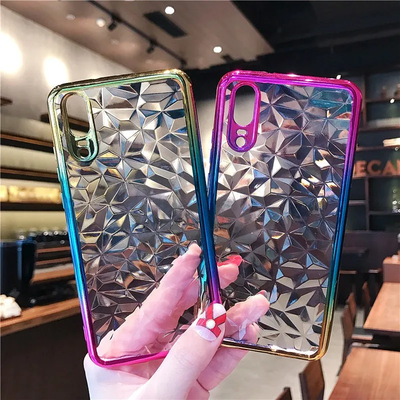 UPaitou 3D градиентное покрытие Solf TPU чехол для телефона huawei Y5 Prime Y6 Y7 Pro Y9 2018 Honor 7A Enjoy 8