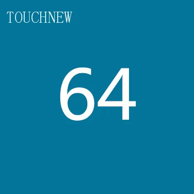 64 TOUCHNEW на заказ, одноцветные эскизные маркеры на спиртовой основе, двойная головка, кисть, маркеры, ручка для рисования, манга, товары для рукоделия, маркеры - Цвет: 64