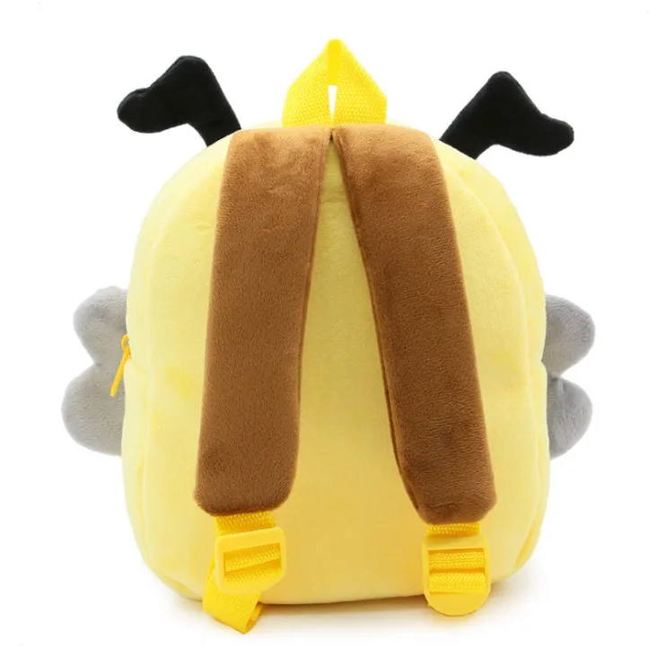 

1PC 26cm monkey bee zebra fox dog pig shark elephant lion giraffe cat tiger sheep plush backpacks students shoulder bag Satchel
