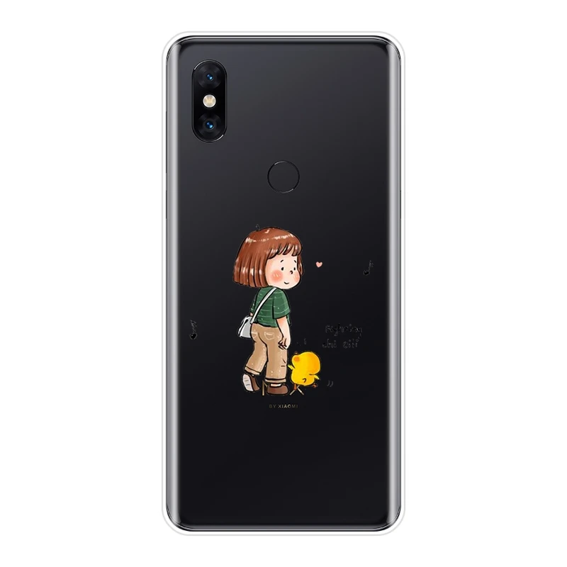 Милый японский чехол Kpop с мультяшной девушкой для Xiaomi Mi Note 1 2 3 мягкий силиконовый