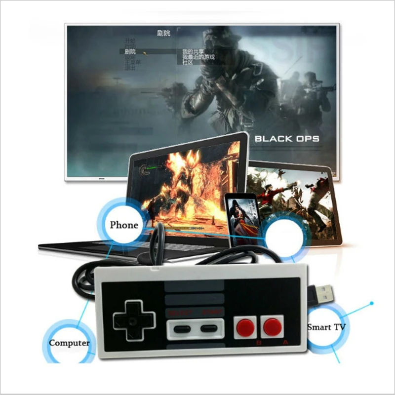 

USB Controller Gaming Gamer Controll JoyStick Joypad Hot Classic Controller Gamepad For NES Windows PC for MAC Computer Game