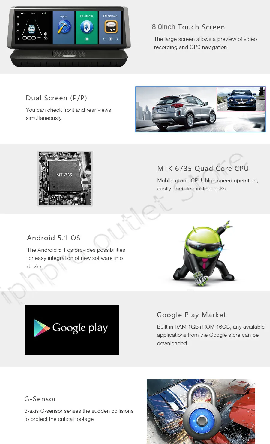 4G Автомобильный видеорегистратор Android wifi gps Full HD 1080P видео рекордер двойной объектив регистратор Dash cam rom 16GB ADAS Автомобильный видеорегистратор Камера