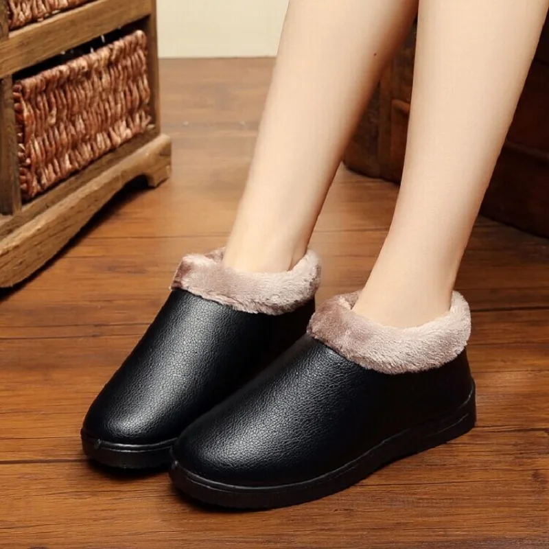 High Quality Women's Shoes 2018 Winter New Style Inner Thickened Warm And Comfortable Snow Boots Simple Mature Martin Boot | Обувь