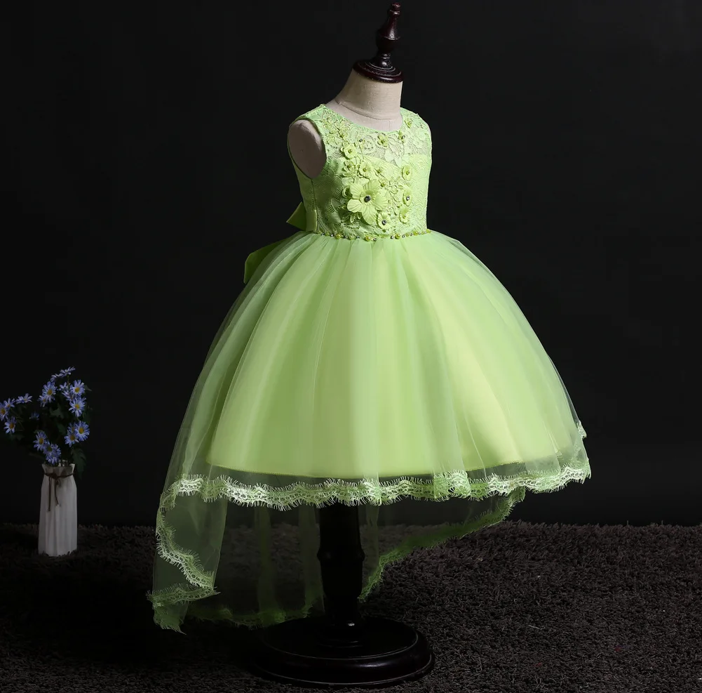 Fashion Toddler Girl Clothing Party Jurk Prinses Bridesmaid Children Pink Dress Costume Tulle Child Kids Yellow Party Dresses