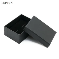 2017 black paper cufflinks boxes 30 pcslots high quality black matte paper jewelry boxes cuff links carrying case wholesale