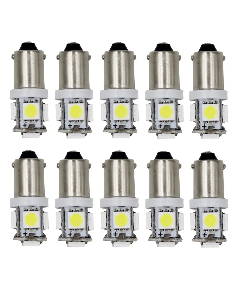 

10 шт. BA9 BA9S 5SMD супер яркие белые парковочные лампы 53 57 182 257